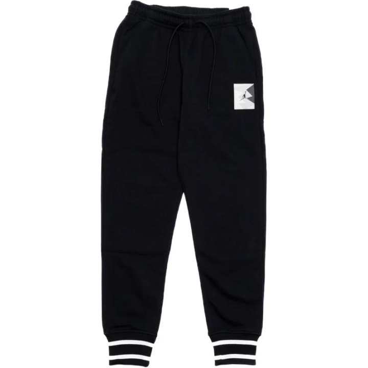 Jordan Jordan Knitted Sweatpants Men's Black Moderate Cuffed Pants