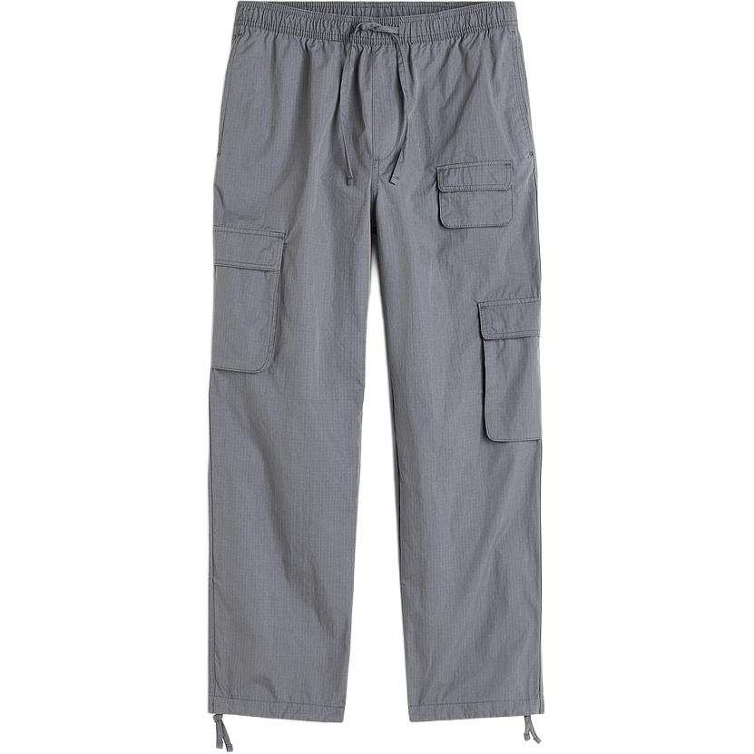 H&M H&M Cargo Pants Men's Gray Thickened