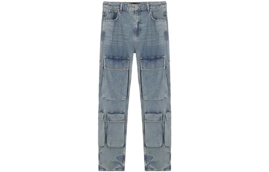 REPRESENT REPRESENT Jeans Men's Blue Moderate Cargo Pants