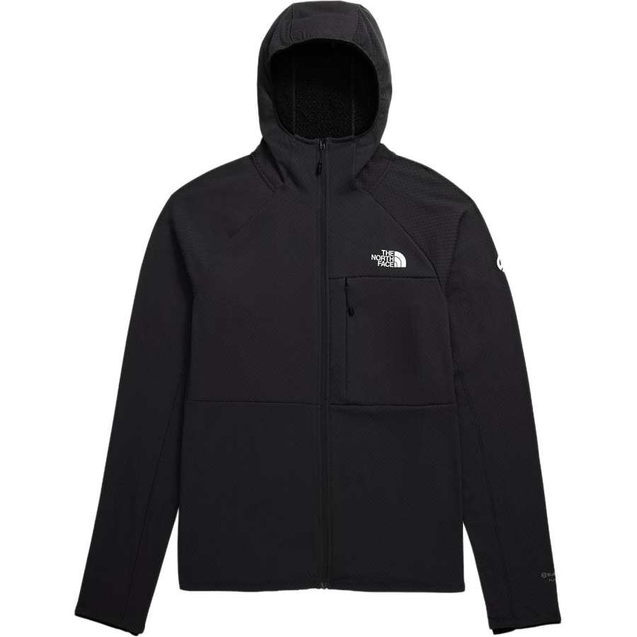 The North Face logo-embroidered zip-fastening hoodie