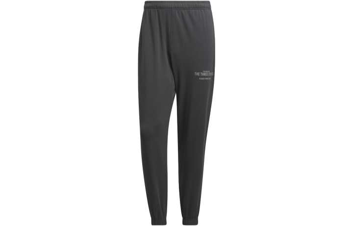 Adidas Adidas Knitted Sweatpants Men's Solid Dark Gray Moderate Cuffed Pants