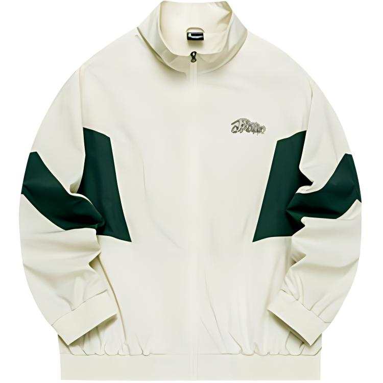 361° Comfortable Windproof Thermal Fleece Lined Jackets & Coats Men's Sand Brown White/Deep Emerald Green