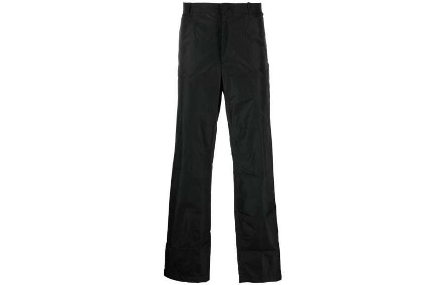 Balenciaga Crinkled Effect Straight Leg Trousers