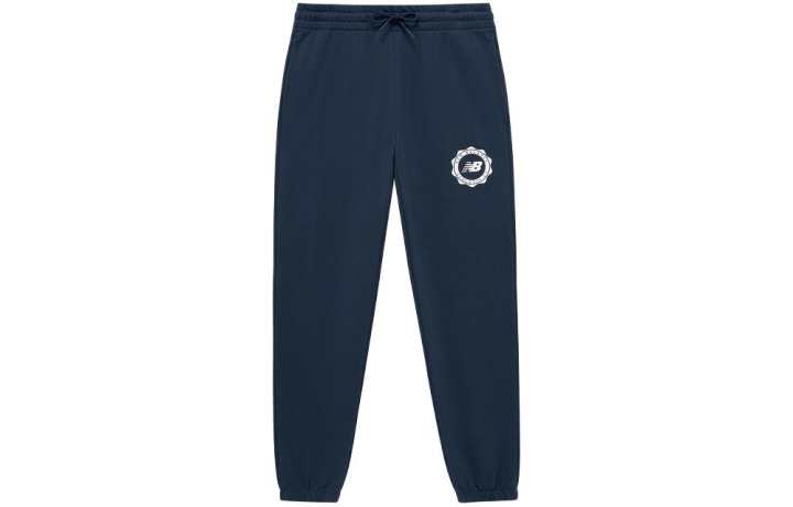 New Balance New Balance Knitted Sweatpants Men's Blue Moderate Cuffed Pants