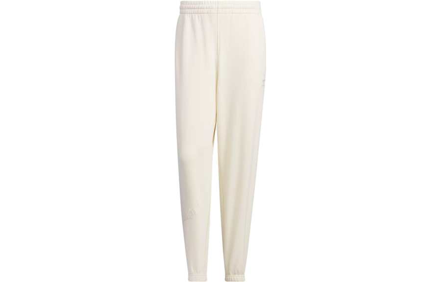 Adidas Originals BADGE KNIT Knitted Sweatpants Men's Ivory Moderate Cuffed Pants