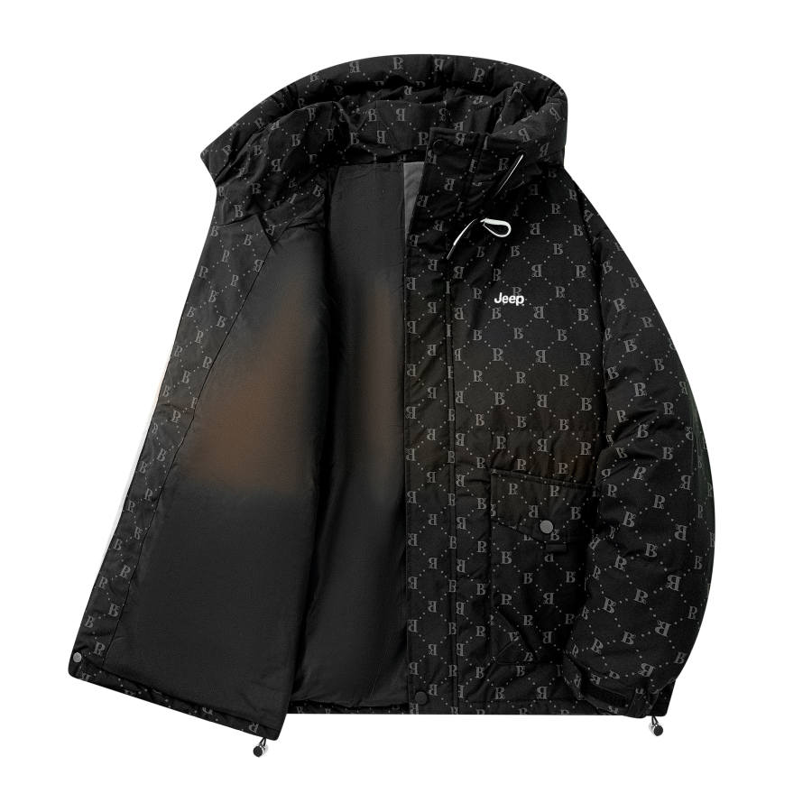 Jeep Jeep Down Jackets Unisex Hooded Thickened Puffer Jacket