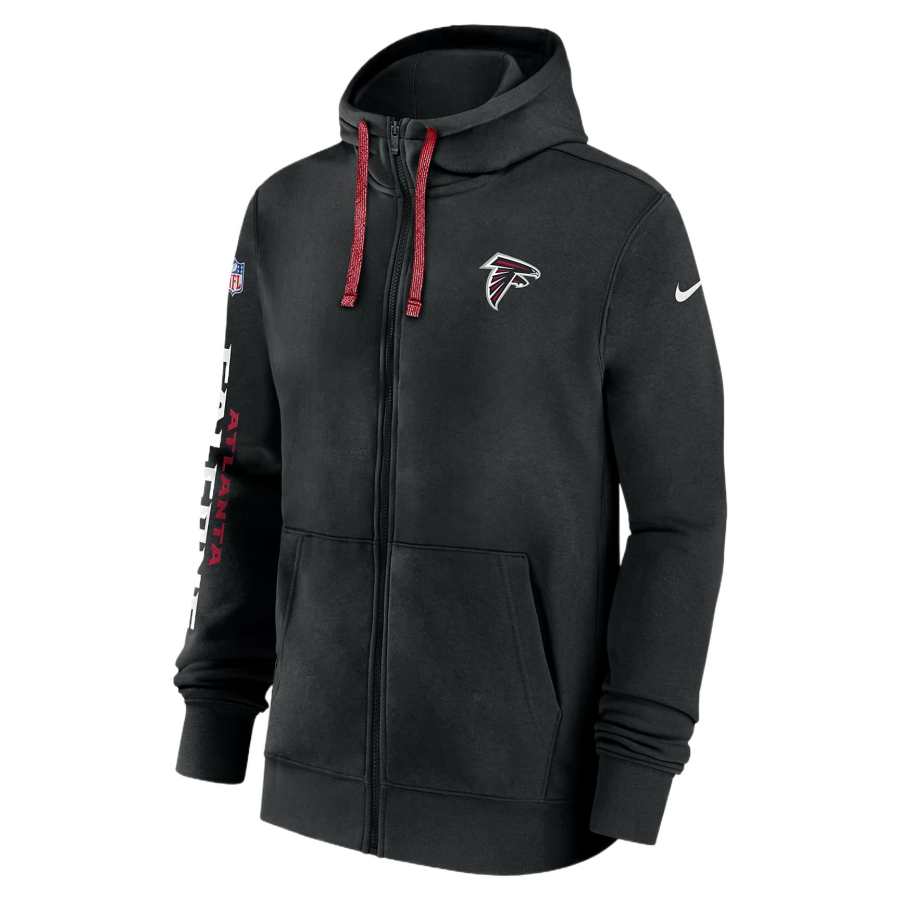 Nike Nike Atlanta Falcons Sideline Team Issue Club Men's Nike Full Zip Hoodie
