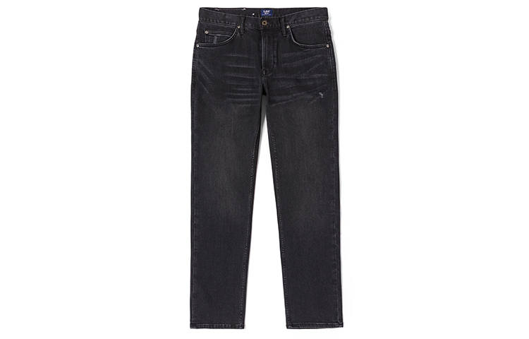 Lee Jeans Men's Black Gray Color Moderate Straight Fit Pants