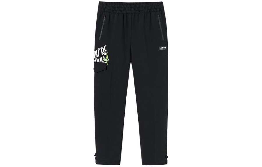 ANTA Anta Life Collection Knitted Sweatpants Unisex Basic Black