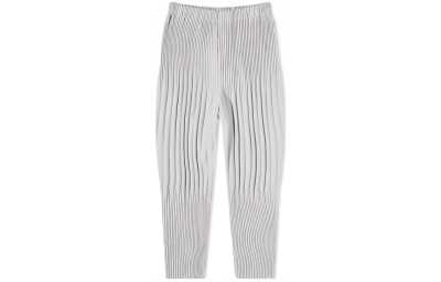 Homme Plissé Issey Miyake SS22 Casual Pants Men's Light Gray