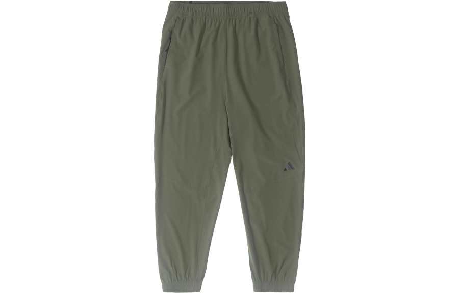 Adidas Adidas Knitted Sweatpants Men's Olive Green Moderate Cuffed Pants