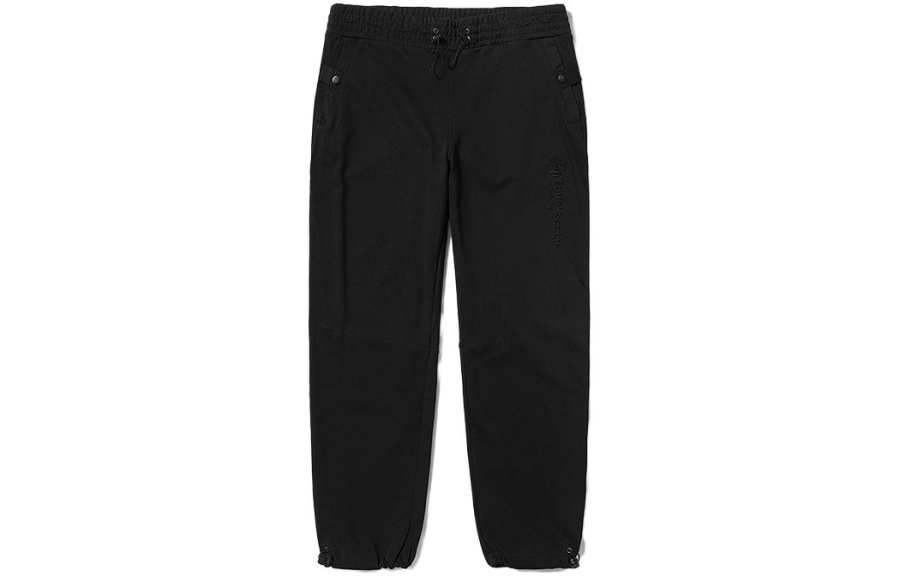 Timberland Knitted Sweatpants Unisex Black Moderate Cuffed Pants