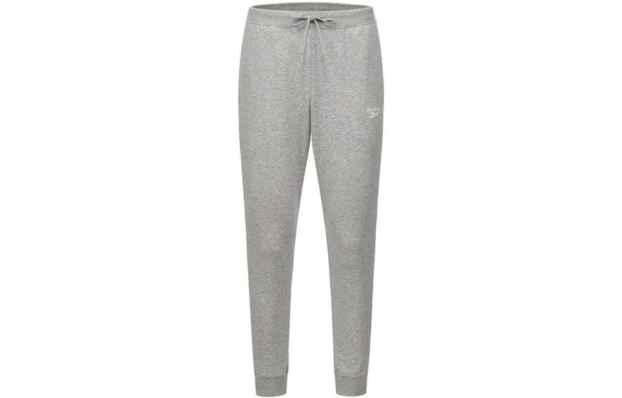 Reebok Knitted Sweatpants Men's Gray Moderate Cuffed Pants