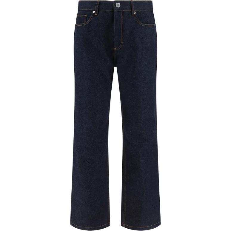 AMIPARIS Ami Logo Patch Straight Leg Jeans