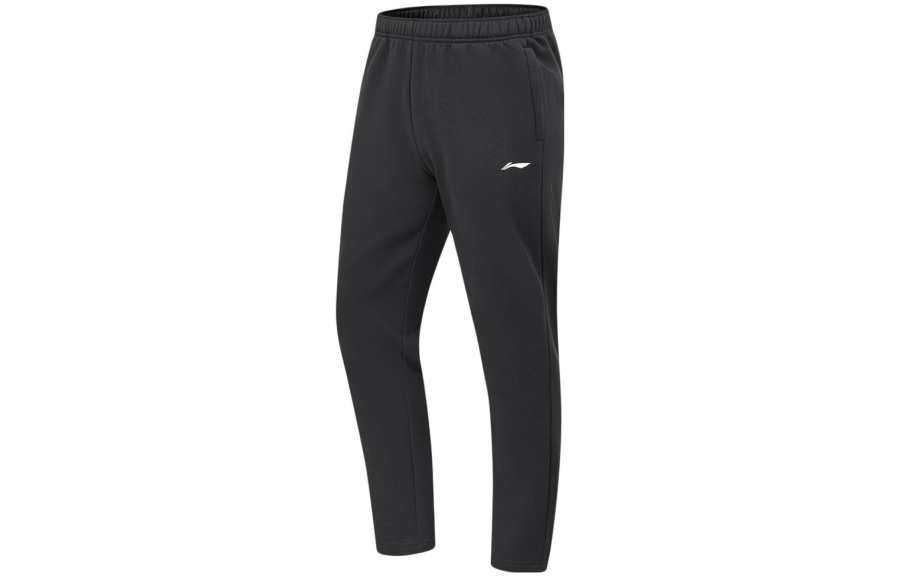 Li-Ning Li Ning Fitness, Minimalist Style Straight Fit Draped Mid Rise Lace Up Training Casual Versatile Fleece Lined Thermal