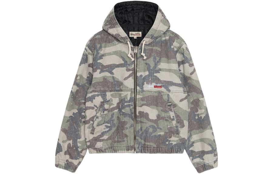 Stussy Stussy Camo Canvas Needlepunch Work Jacket
