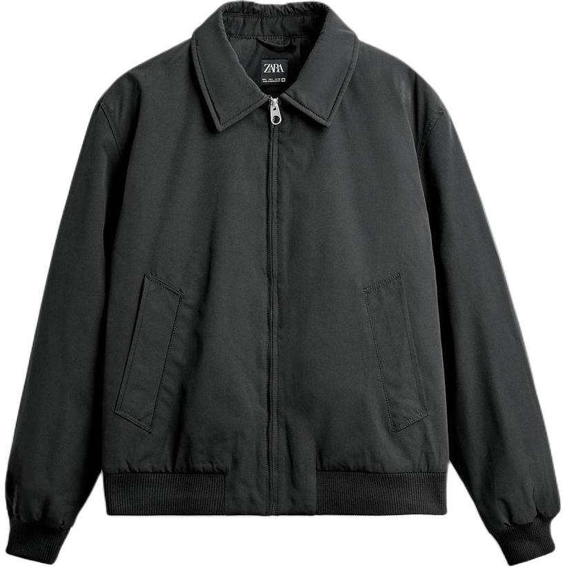 ZARA ZARA Puffer Jackets Men's Lapel Moderate Puffer Jacket