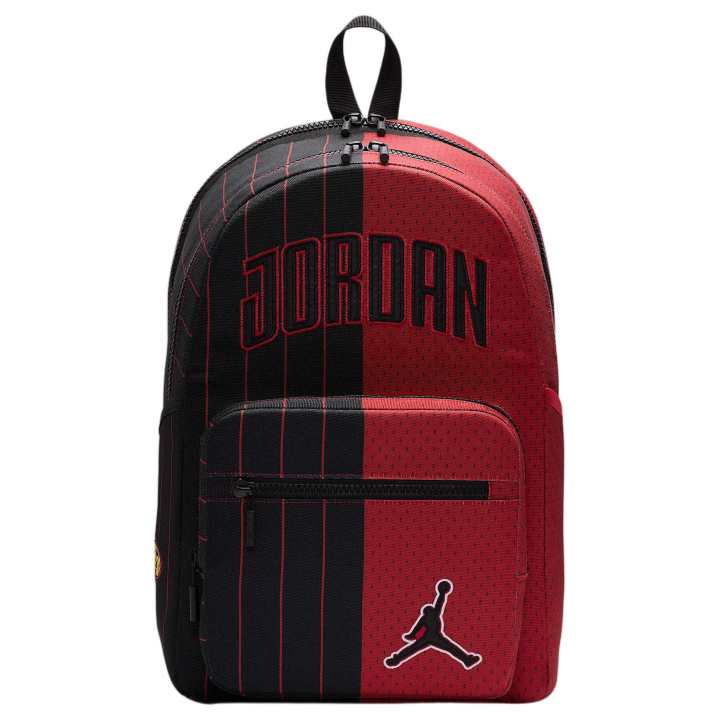 Jordan Jordan Polyester Backpack Unisex Black & Red