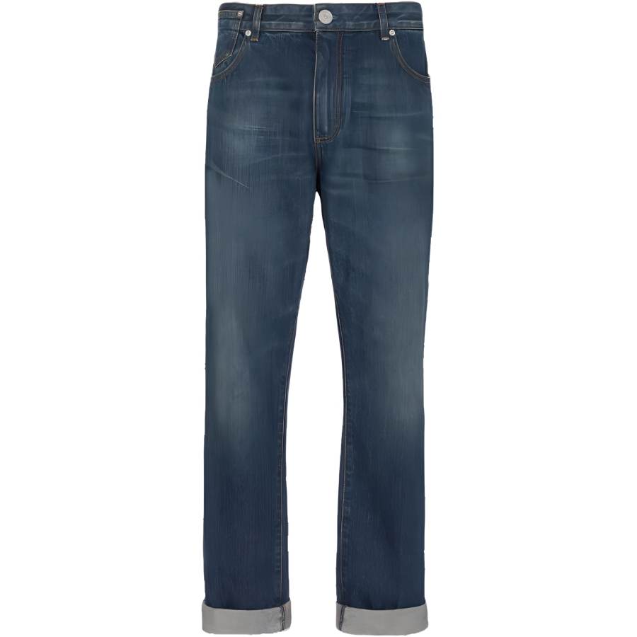 BALMAIN BALMAIN Belt Looped Straight Leg Jeans