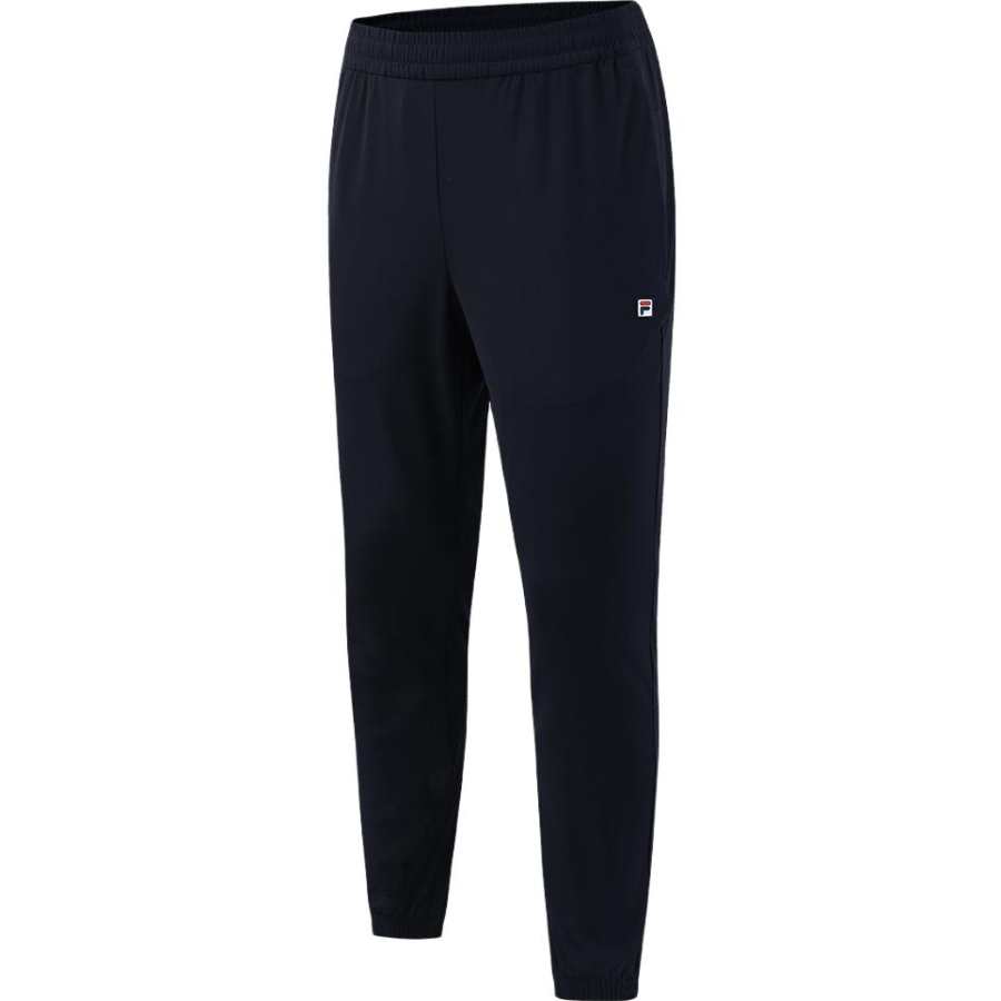 FILA Knitted Sweatpants Men's RD Royal Blue Moderate Cuffed Pants