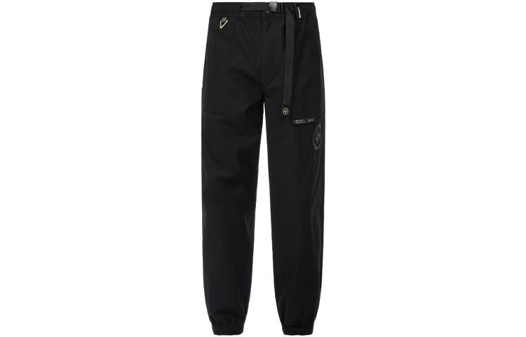 EVISU EVISU Knitted Sweatpants Men's Black Moderate Cuffed Pants