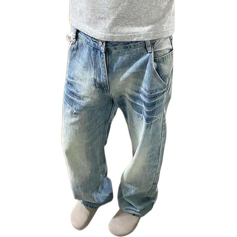 Glona Klio Jeans Unisex Blue Moderate Scimitar Pants