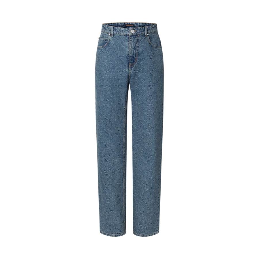 LOUIS VUITTON LOUIS VUITTON Monogram Jacquard Skate Denim Pants