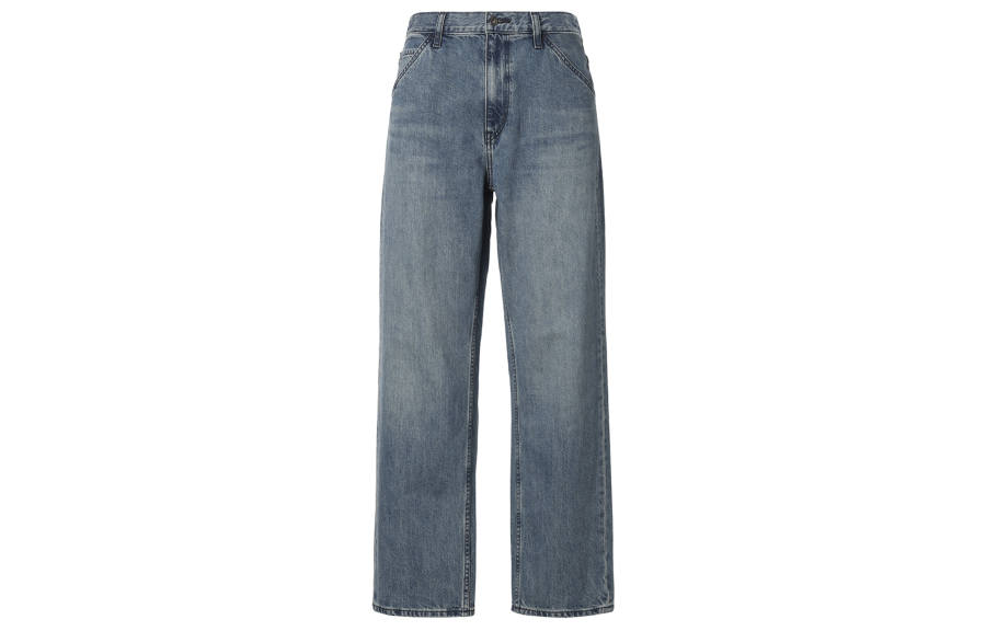 UNIQLO Jeans Unisex Lake Blue Moderate Straight Fit Pants