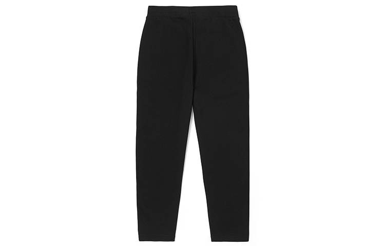 Kappa Casual Pants Men's Black 990 Thickened And Fleece Lined Straight Fit Pants