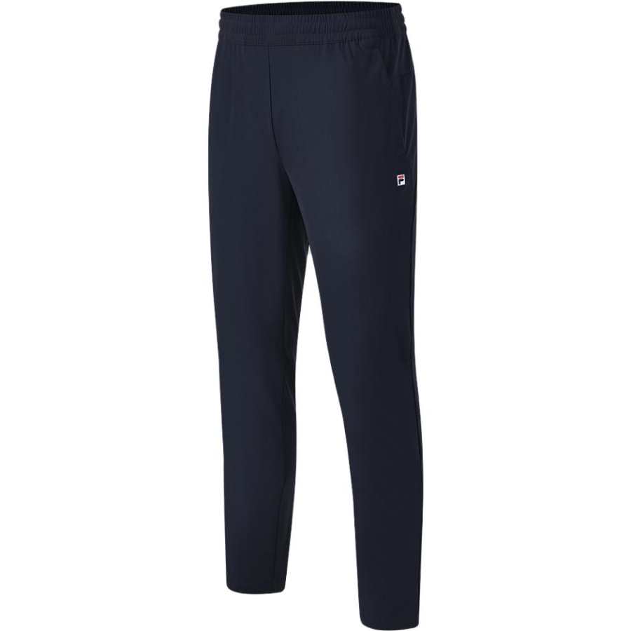 FILA Knitted Sweatpants Men's RD Royal Blue Moderate Slim Fit Pants