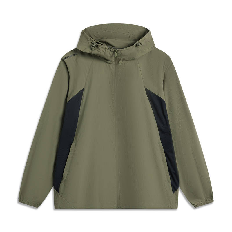 Li-Ning Li Ning Super Light Waterproof Sun Protection Clothing Trench Coat Men's Tea Green