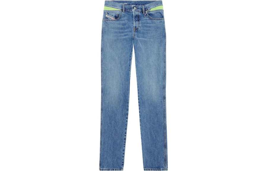 DIESEL Jeans Men's Blue Moderate Straight Fit Pants