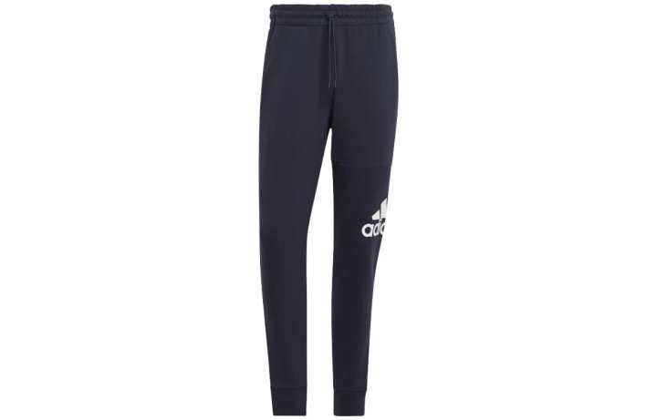 Adidas Adidas Knitted Sweatpants Men's Blue Moderate Cuffed Pants