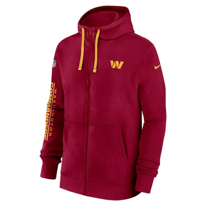 Nike Nike Washington Commanders Sideline Team Issue Club Men's Nike Full Zip Hoodie