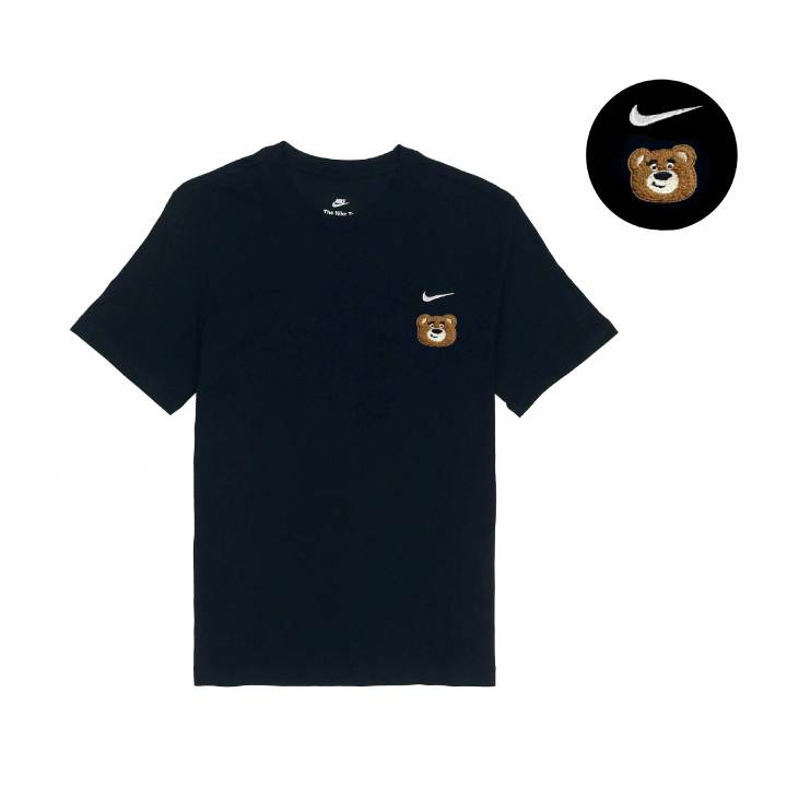 Nike Nike T Shirts Unisex Black Crew Neck Moderate Straight Fit