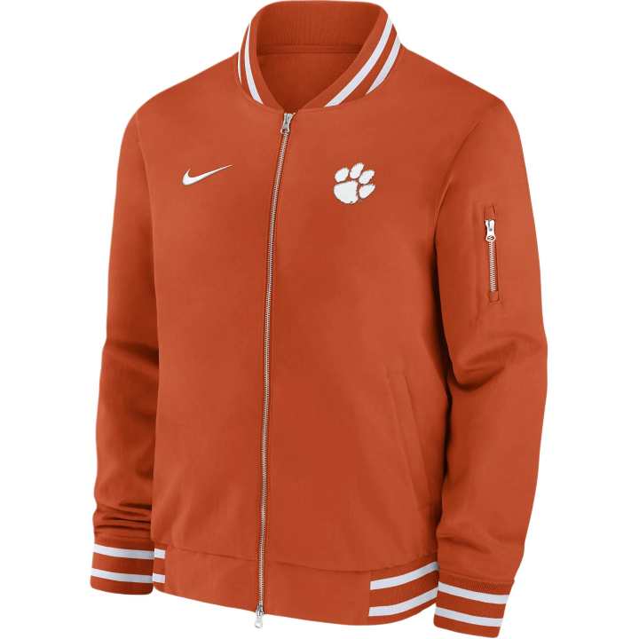 Nike Nike Clemson Tigers Sideline Men's Nike College Full-Zip Bomber Jacket
