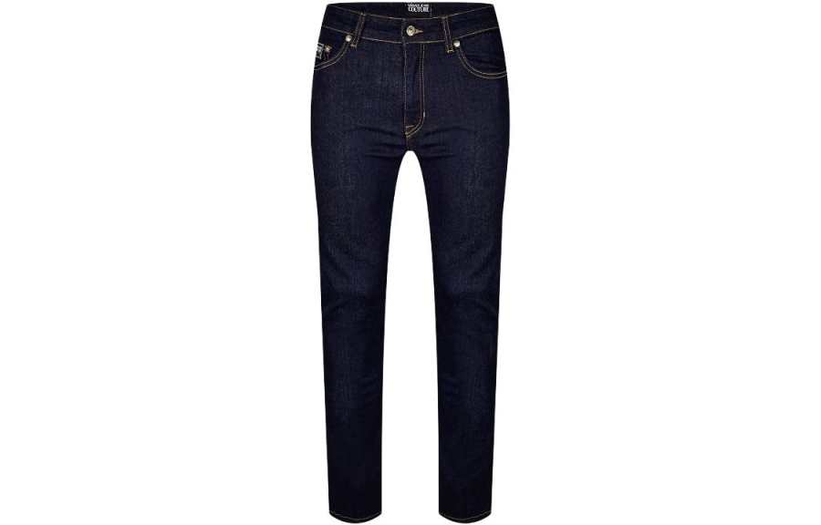 VERSACE JEANS COUTURE Jeans Men's Dark Blue Moderate Slim Fit Pants
