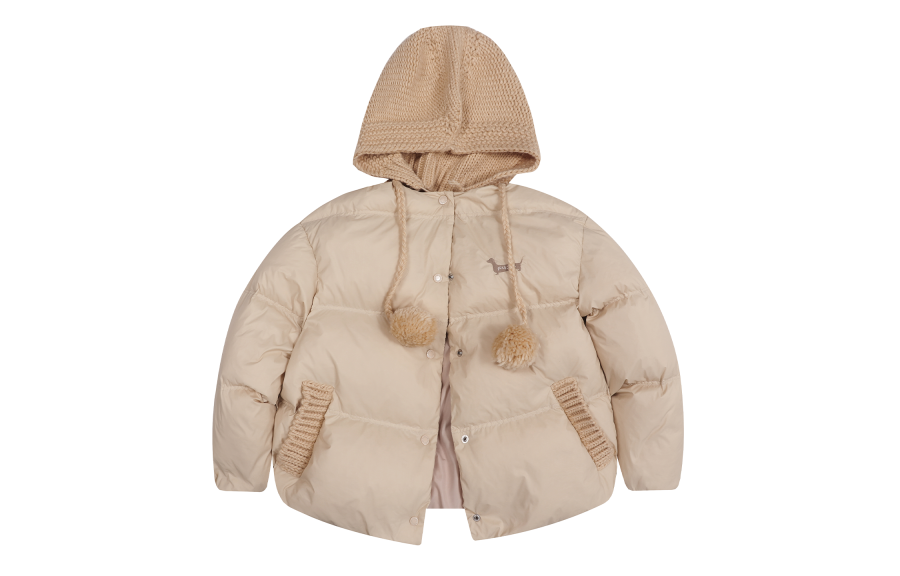 F426 F426 Down Jackets Unisex Hooded Moderate Puffer Jacket