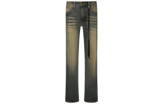 COOLALPACA Jeans Unisex Vintage Blue Moderate Straight Fit Pants