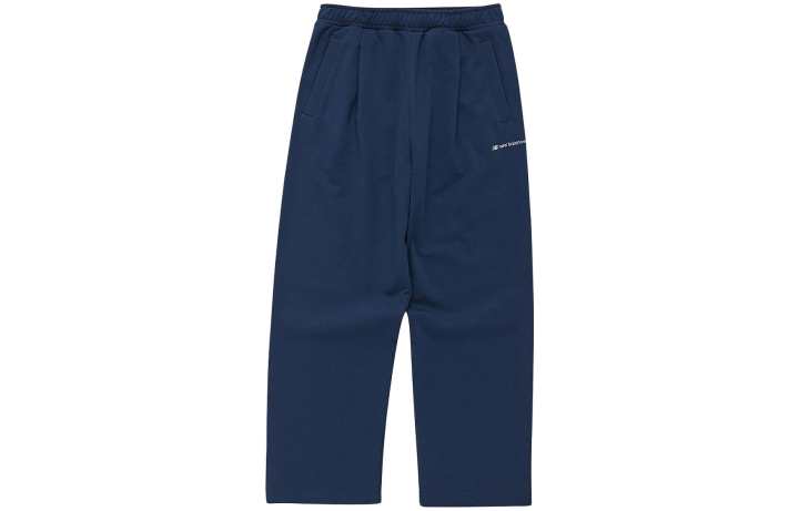 New Balance New Balance Knitted Sweatpants Men's Blue Moderate Straight Fit Pants