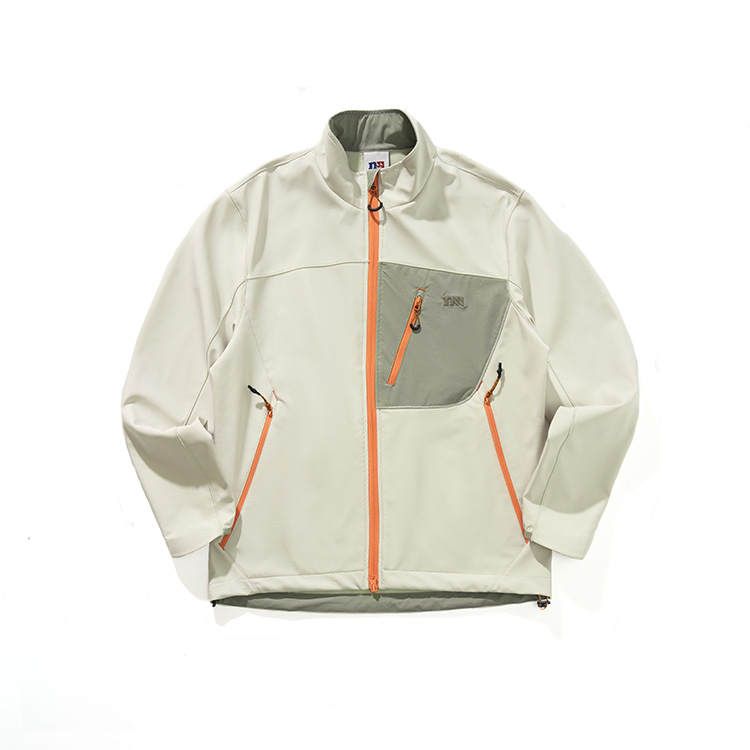 NOTHOMME Outdoor Teflon Three Proofing Stand Collar Color Block Zippers Fleece Lined Thermal Jackets & Coats Unisex