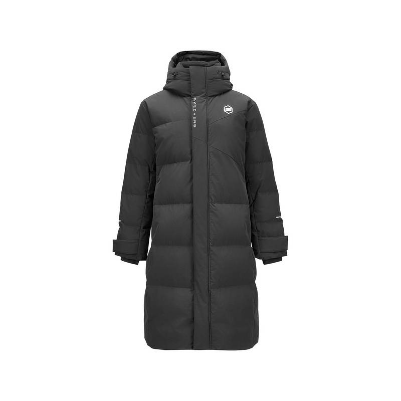 Skechers Comfortable Sports Collection Down Jacket Men's Carbon Black