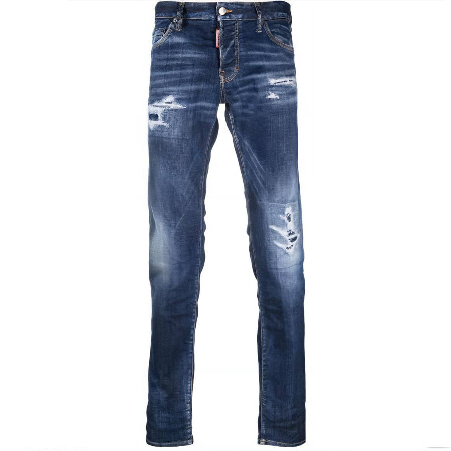 DSQUARED 2 DSQUARED 2 Logo Patch Low Rise Jeans