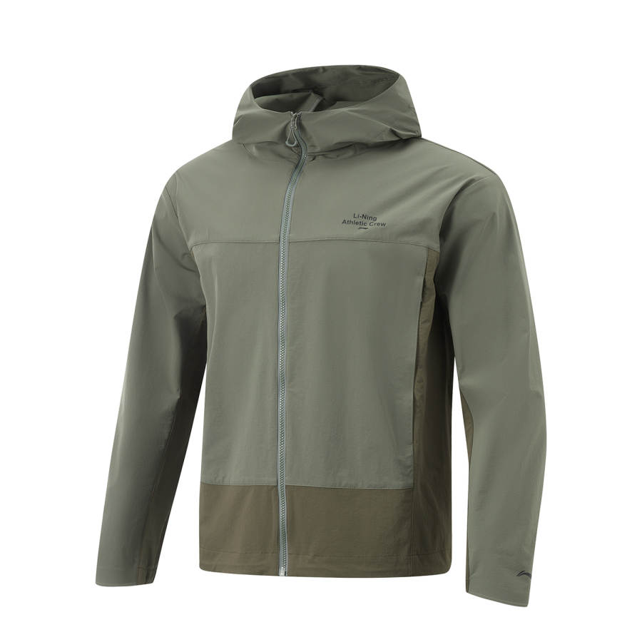 Li-Ning Li Ning Fitness Series Trench Coat Men's Snail Smoky Green