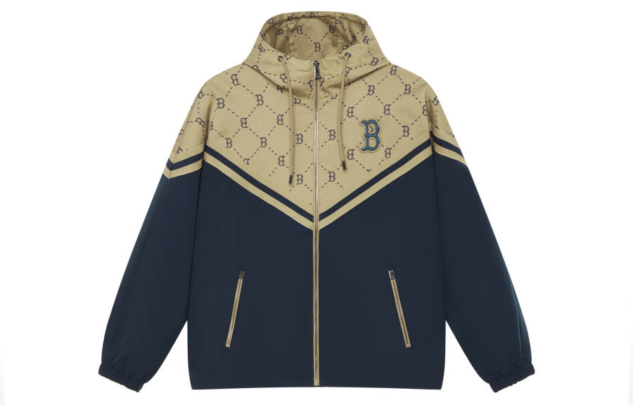 MLB MLB MONOGRAM Collection Boston Red Sox FW24 Windproof Jacket Unisex Light Beige