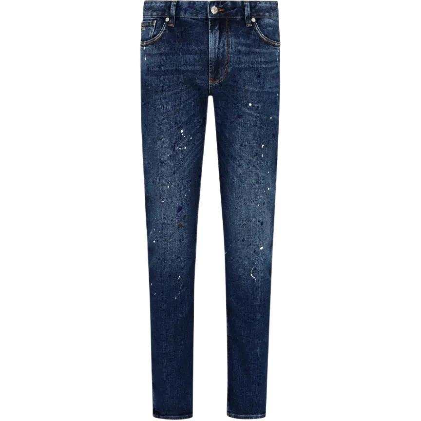 EMPORIO ARMANI J06 Spot Detailed Slim Fit Denim Jeans