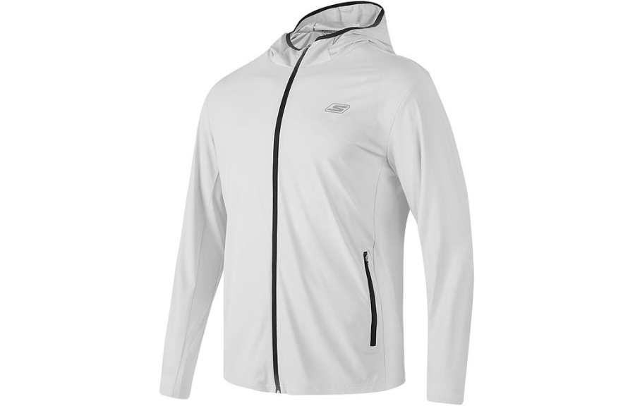 Skechers Jackets & Coats Men's Light Gray