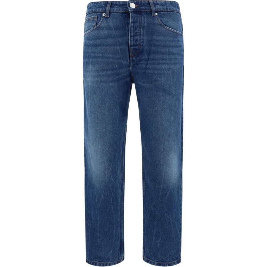 AMIPARIS Ami Paris Logo Patch Straight Leg Jeans