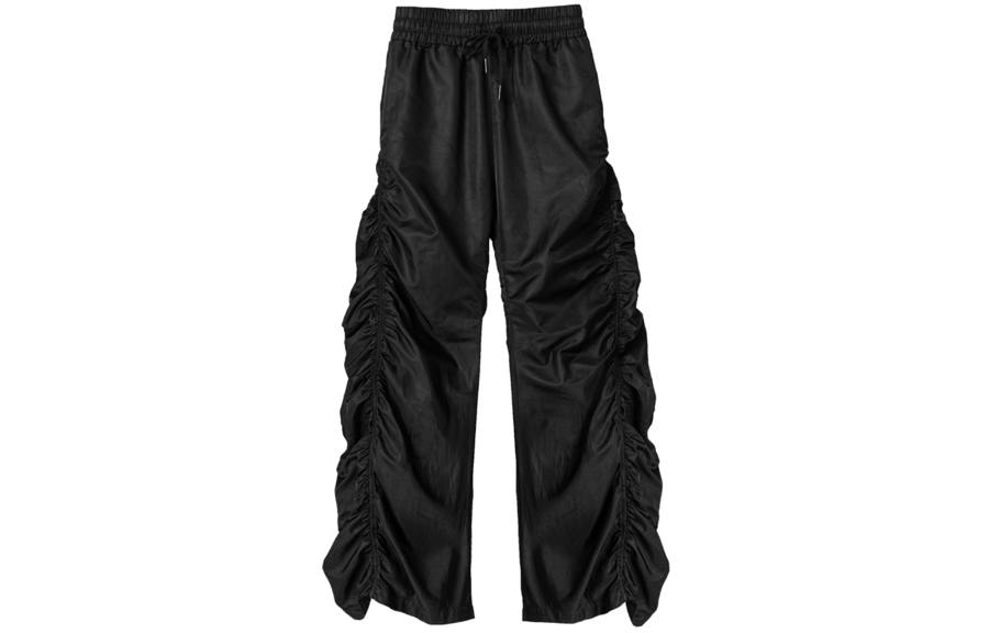 FRKM Casual Pants Unisex Black Moderate Flared Pants
