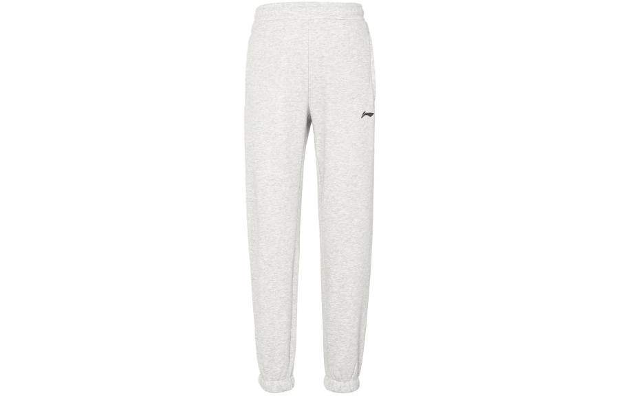 Li-Ning Li Ning Sports Life Collection Solid Color Elastic Waistband, Elastic Cuff, Long, Fleece Lined Knitted Sweatpants Men's
